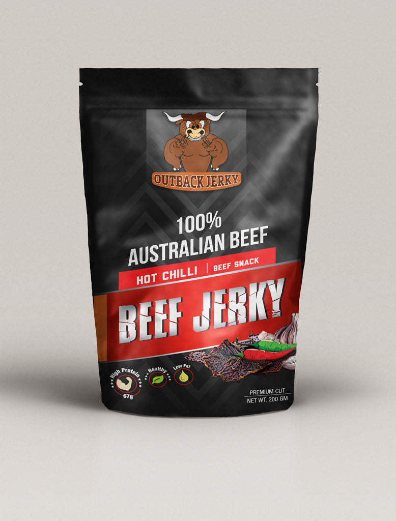 Hot Chilli Beef Jerky 200g